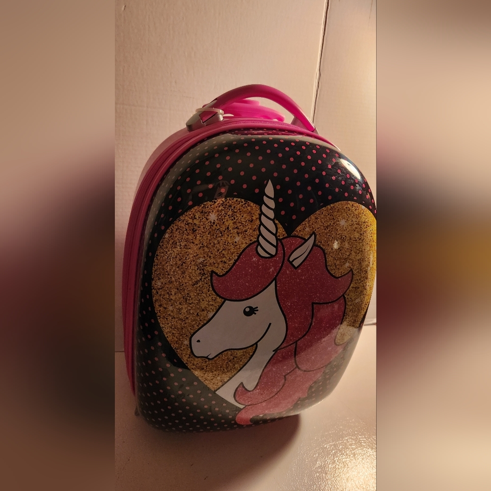 Heys Pink Unicorn Travel Suitcase